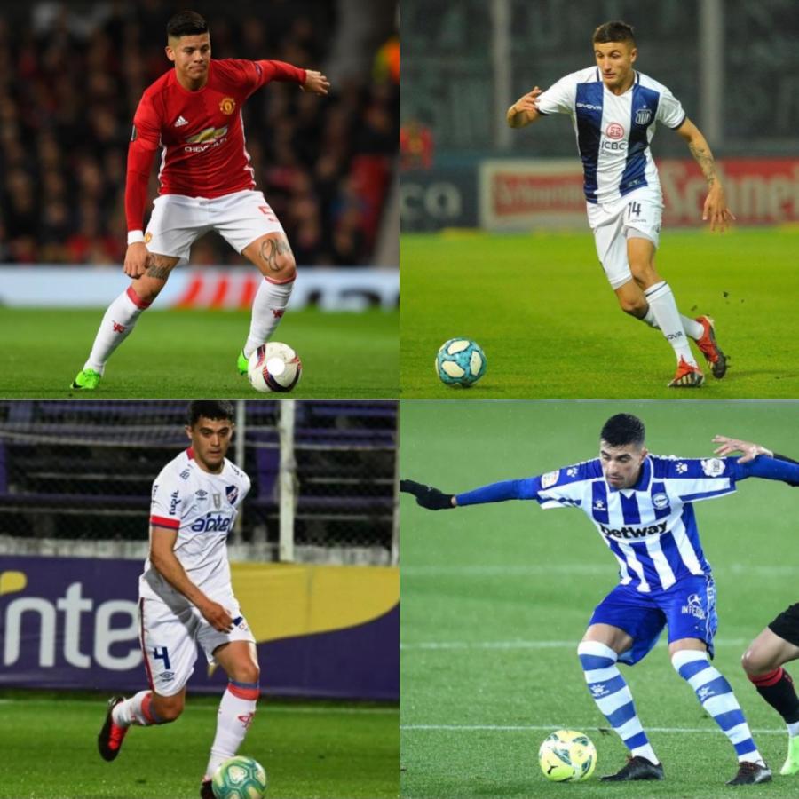 Imagen Rojo, Tenaglia, Oliveros, Giménez y Battaglia, los apuntados