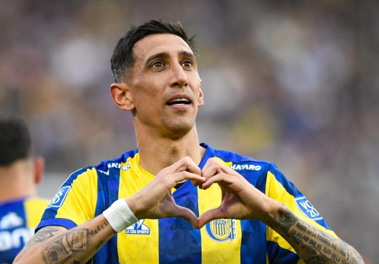Imagen Di María: calidad intacta e incidencia absoluta en Rosario Central, con 7 goles.