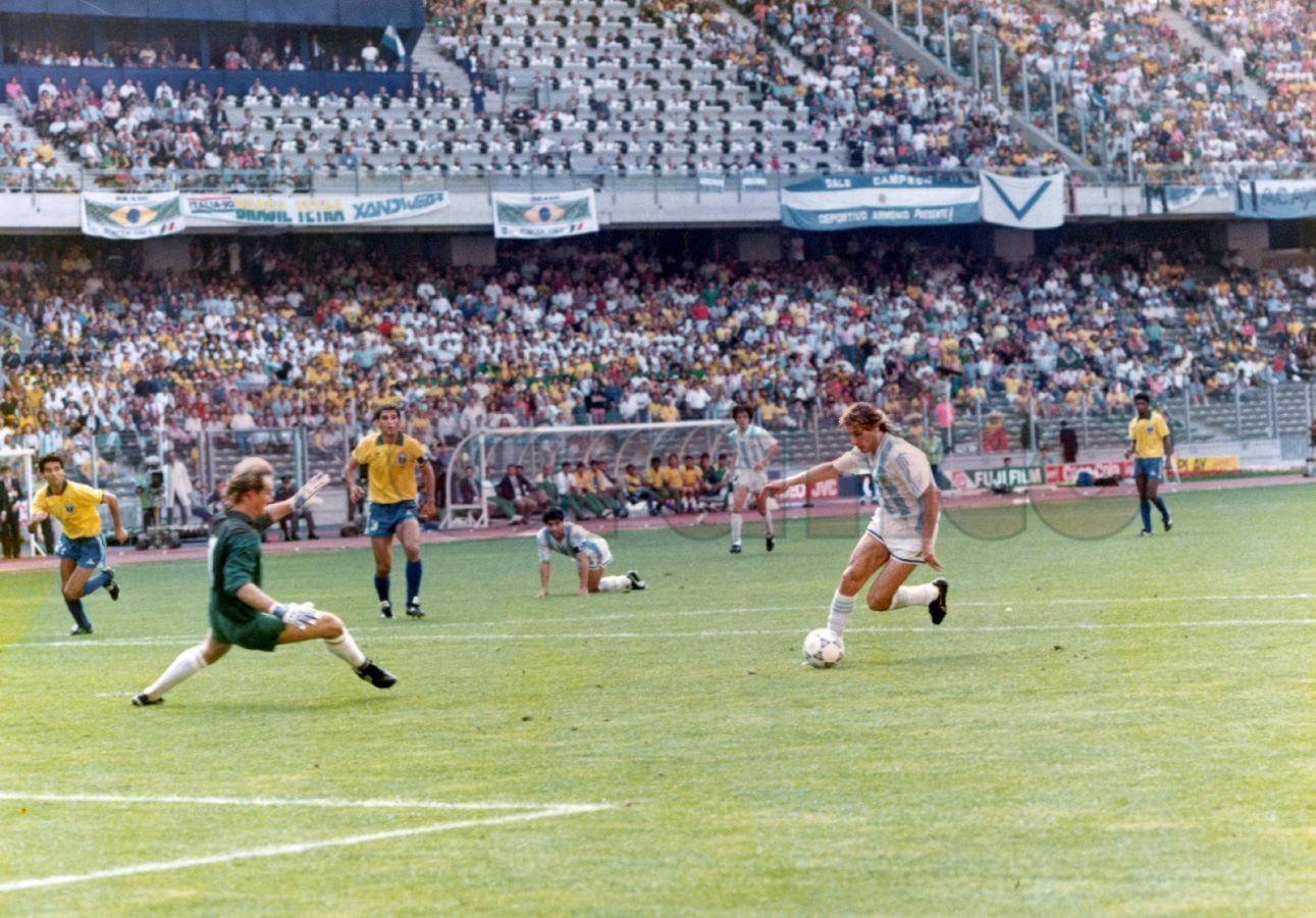 Imagen El gol de Caniggia para eliminar a Brasil.