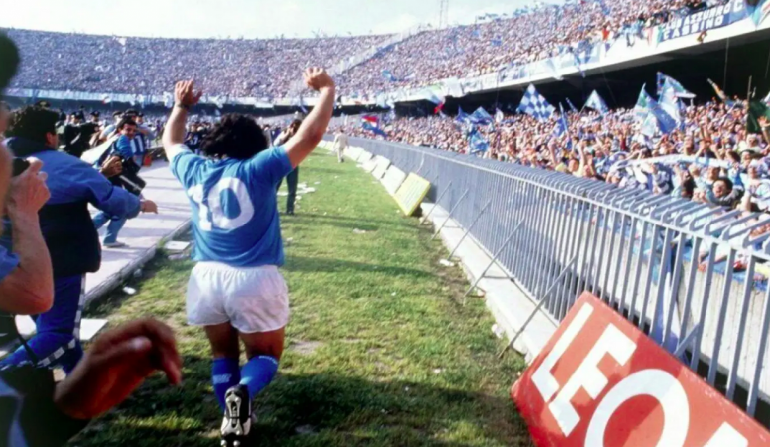 Maradona, eterno en el corazón napolitano.