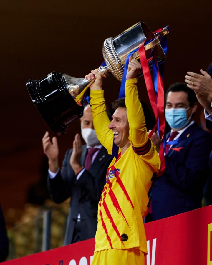 Imagen Messi, la Copa del Rey y la alegría inmensa por poder levantar un trofeo en una temporada clave para su carrera.