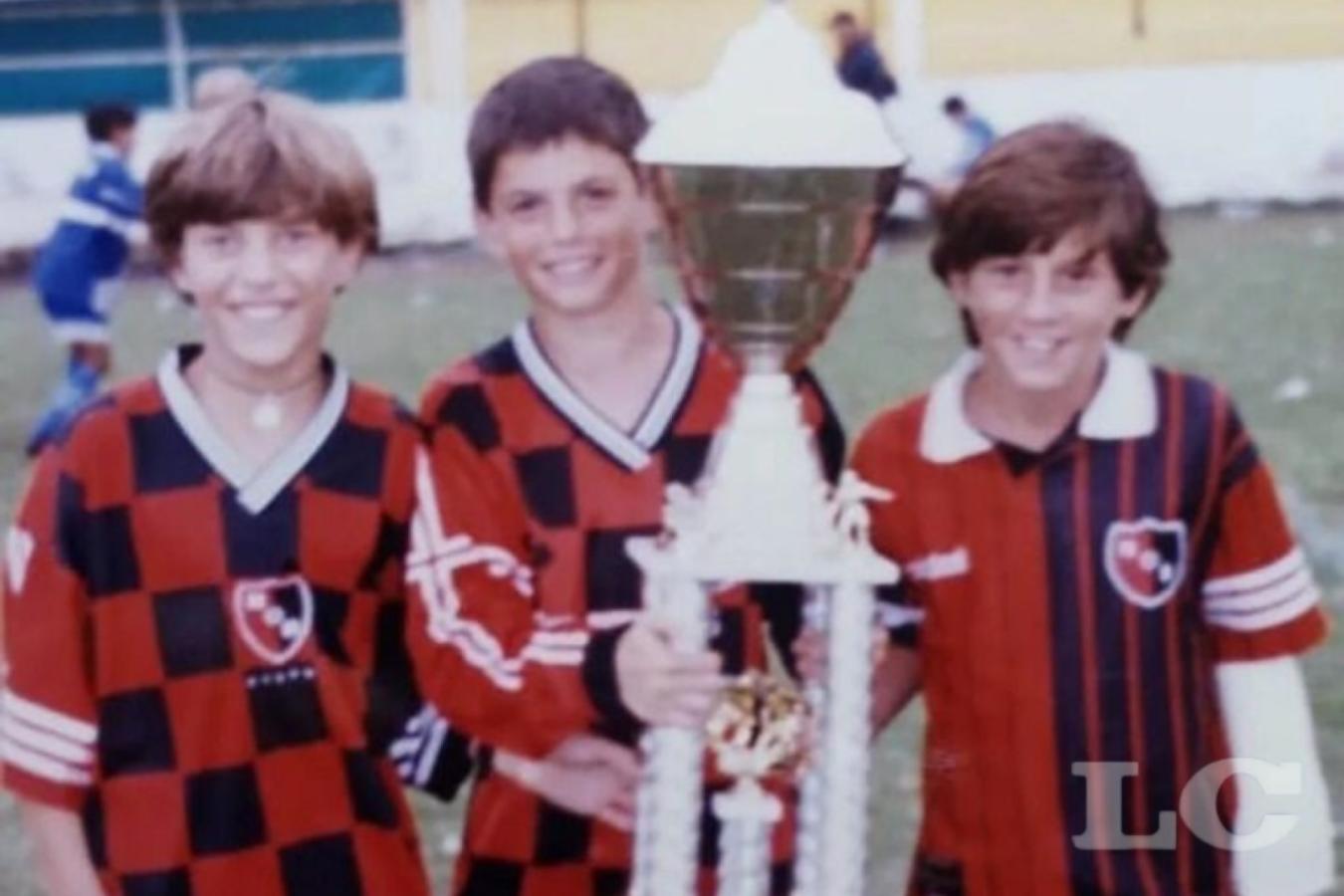 Imagen Messi, junto con Bruno Milanesio (medio) y Franco Casanovas (izquierda).