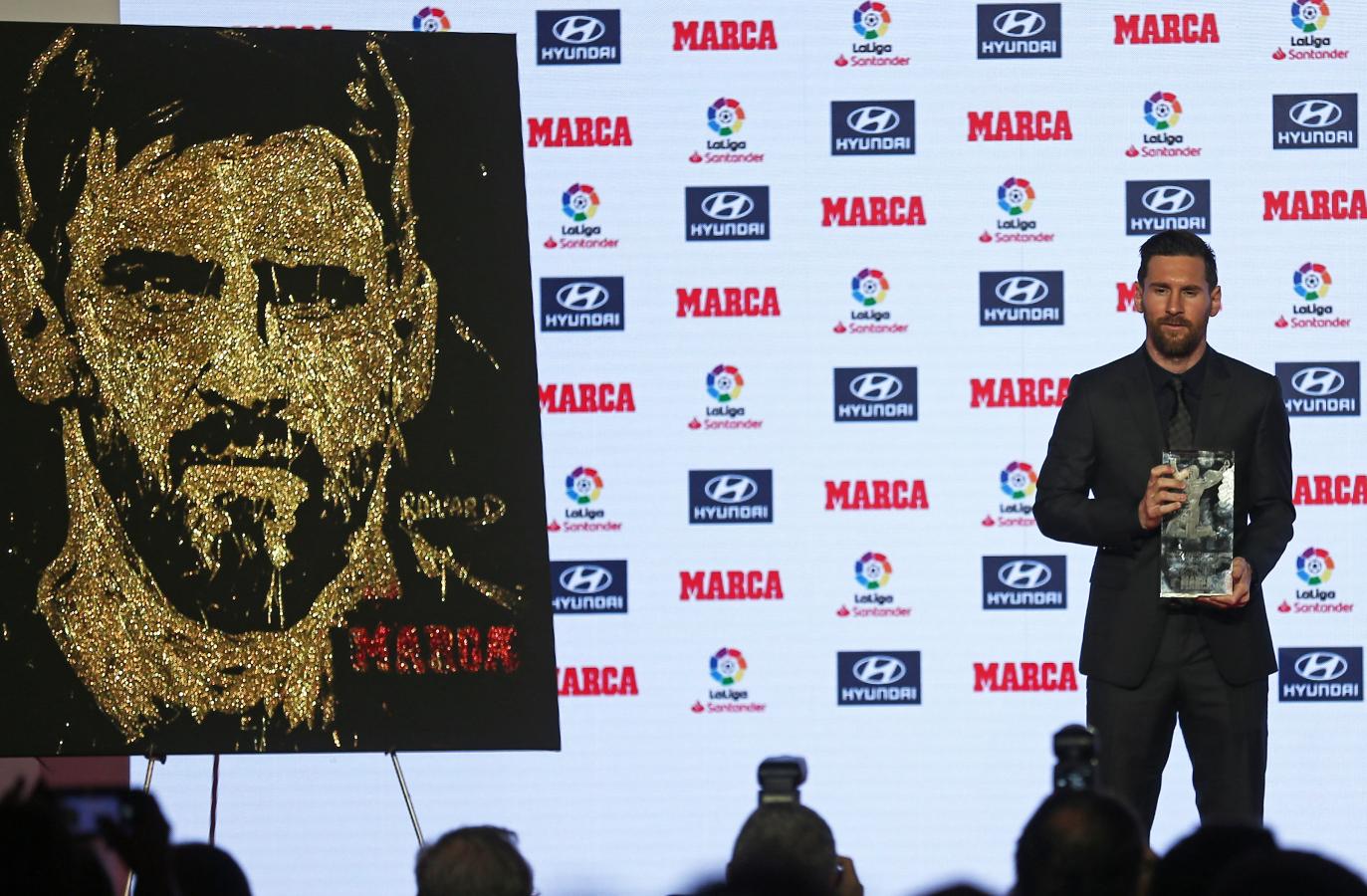 Imagen Messi y el premio Pichichi en La Liga de España