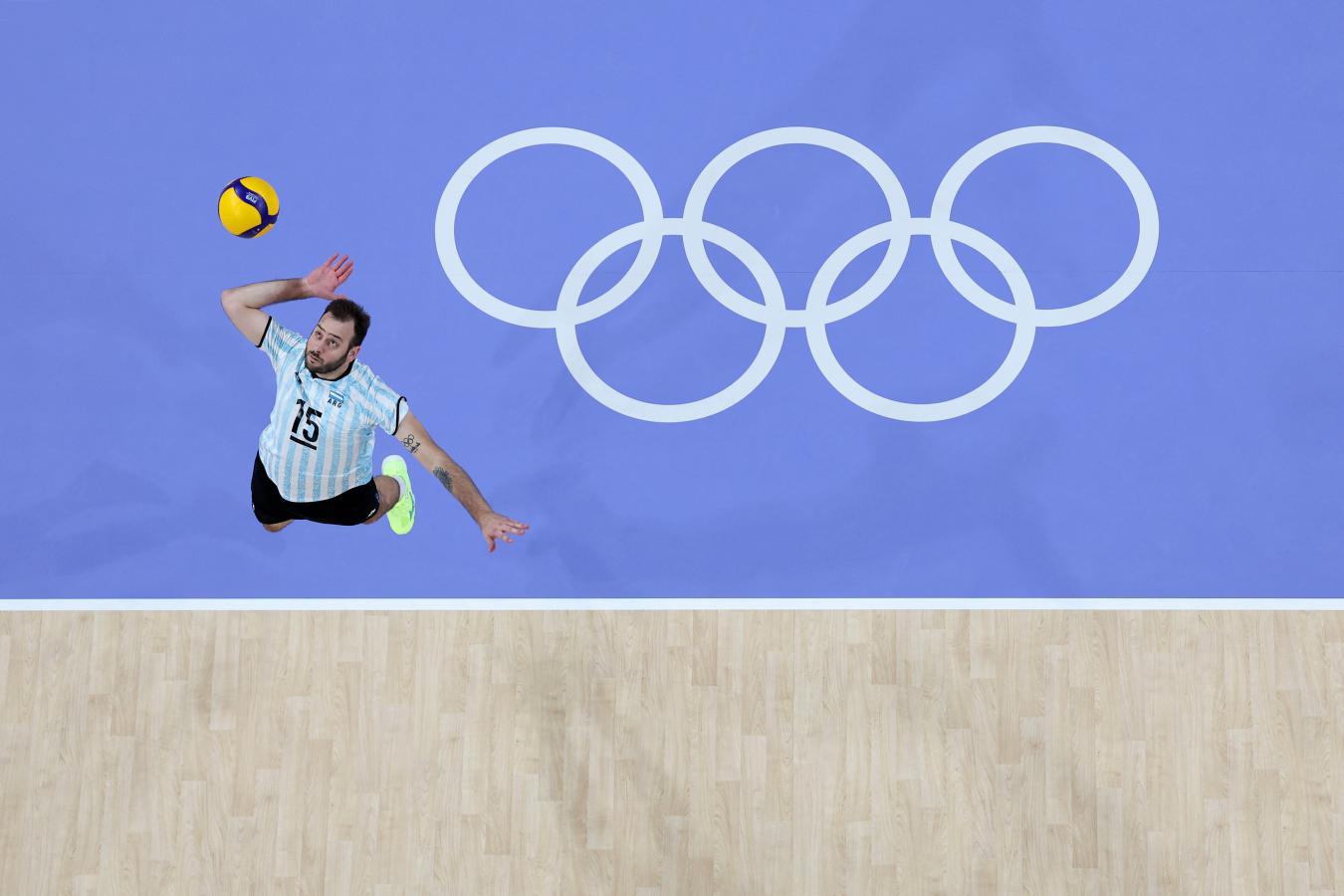 Imagen De Cecco, un ícono del deporte argentino.