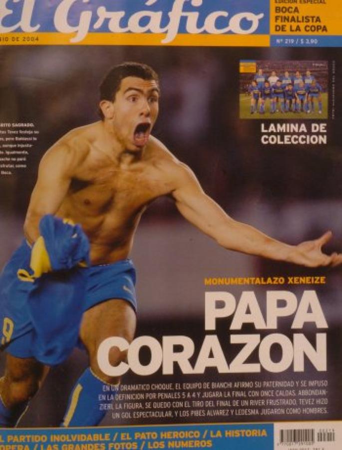 Imagen Julio de 2004: La histórica serie contra River en la Libertadores y el festejo de la "gallinita" que quedó inmortalizado