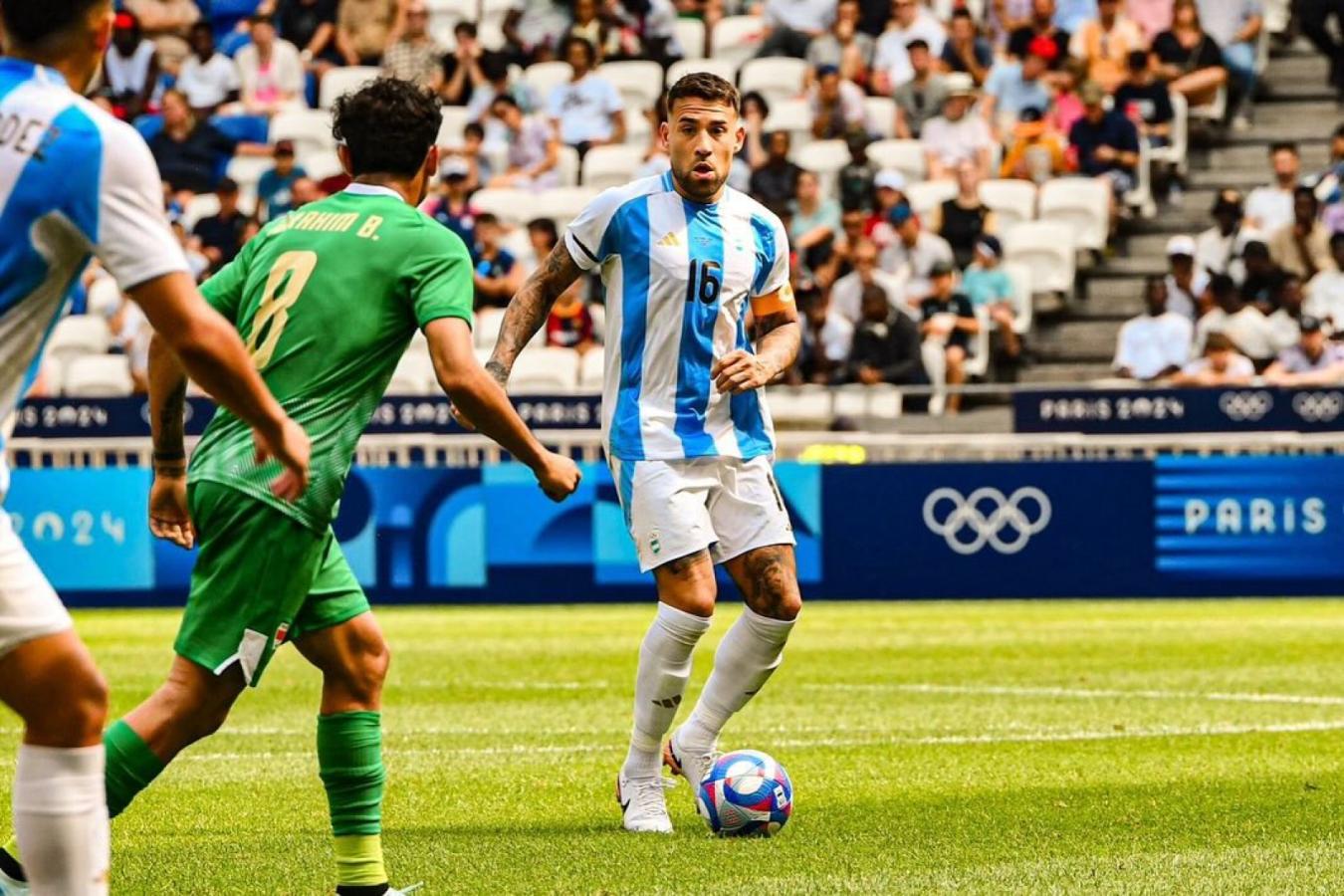 Imagen Otamendi, la voz de la experiencia en la Selección Olímpica.