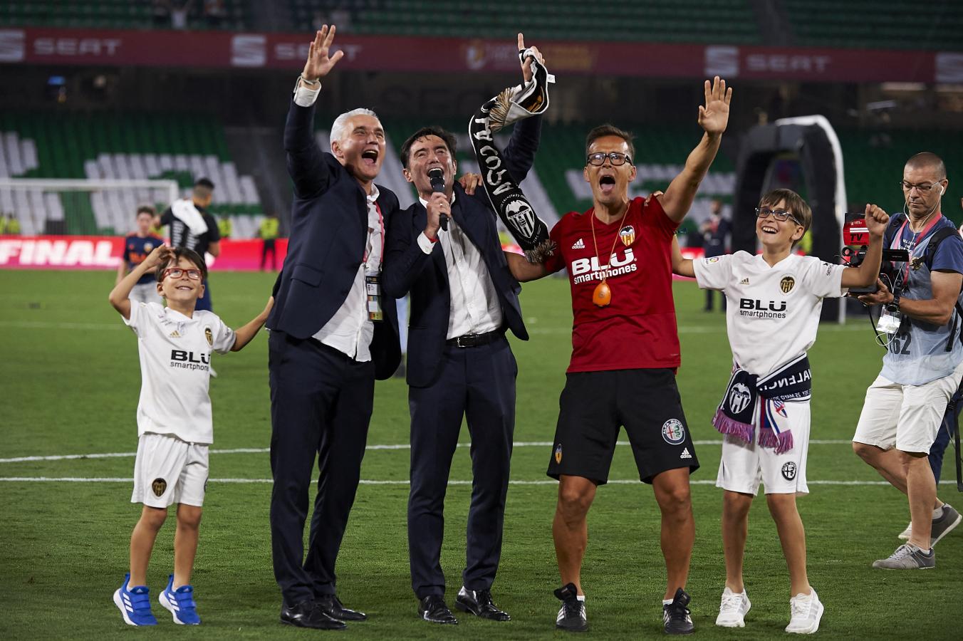 Imagen Marcelino, el próximo entrenador de Marsella, fue campeón de la Copa del Rey 2019 con Valencia. En la final derrotó a Barcelona (Jose Breton / NurPhoto / NurPhoto via AFP)