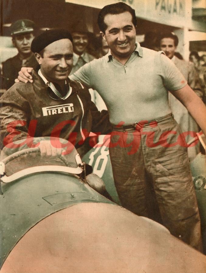 Imagen Juan Manuel Fangio y Alberto Ascari, dos próceres del automovilismo mundial