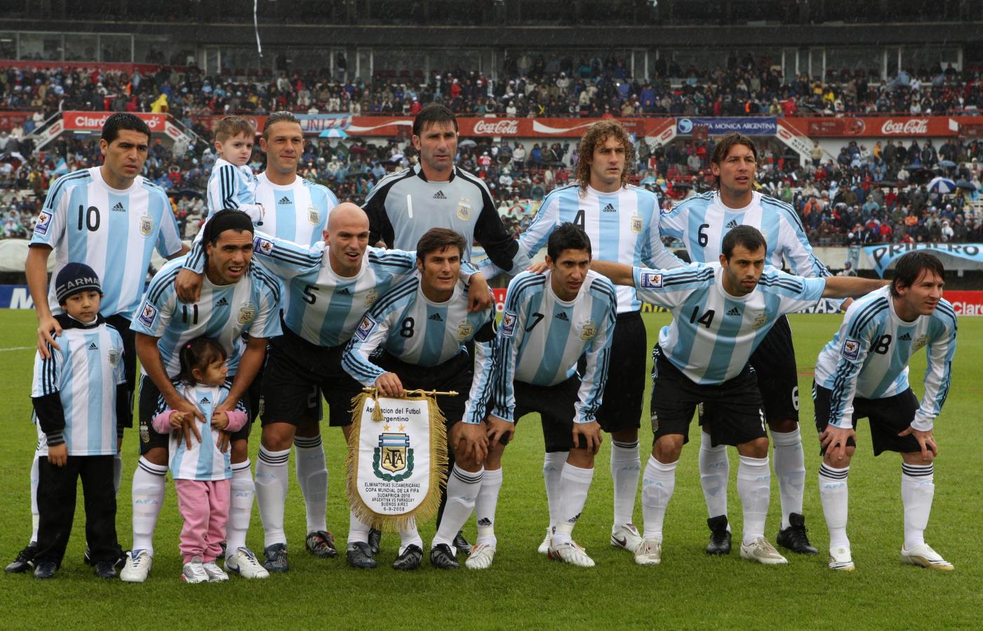 Imagen Argentina 2008, el debut de Di María. Fotobaires.