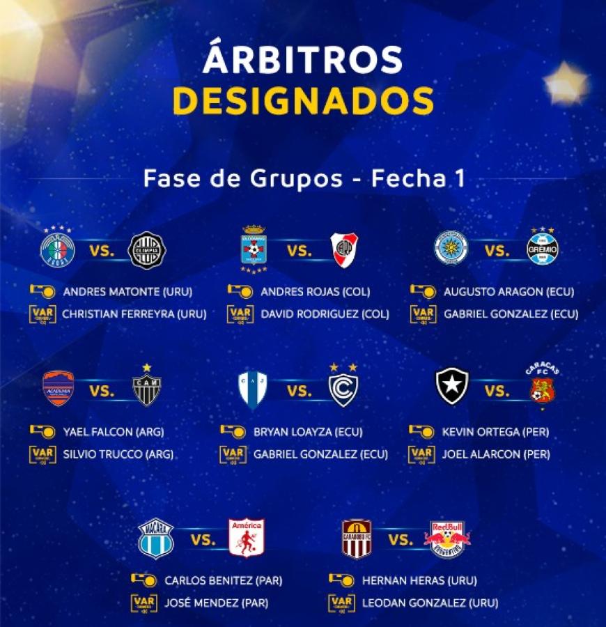 Imagen Árbitros Conmebol Sudamericana (1)