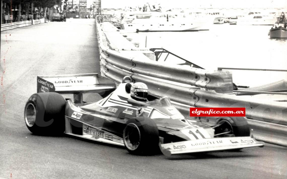 Niki Lauda en el Gran Premio de Mónaco en 1977.