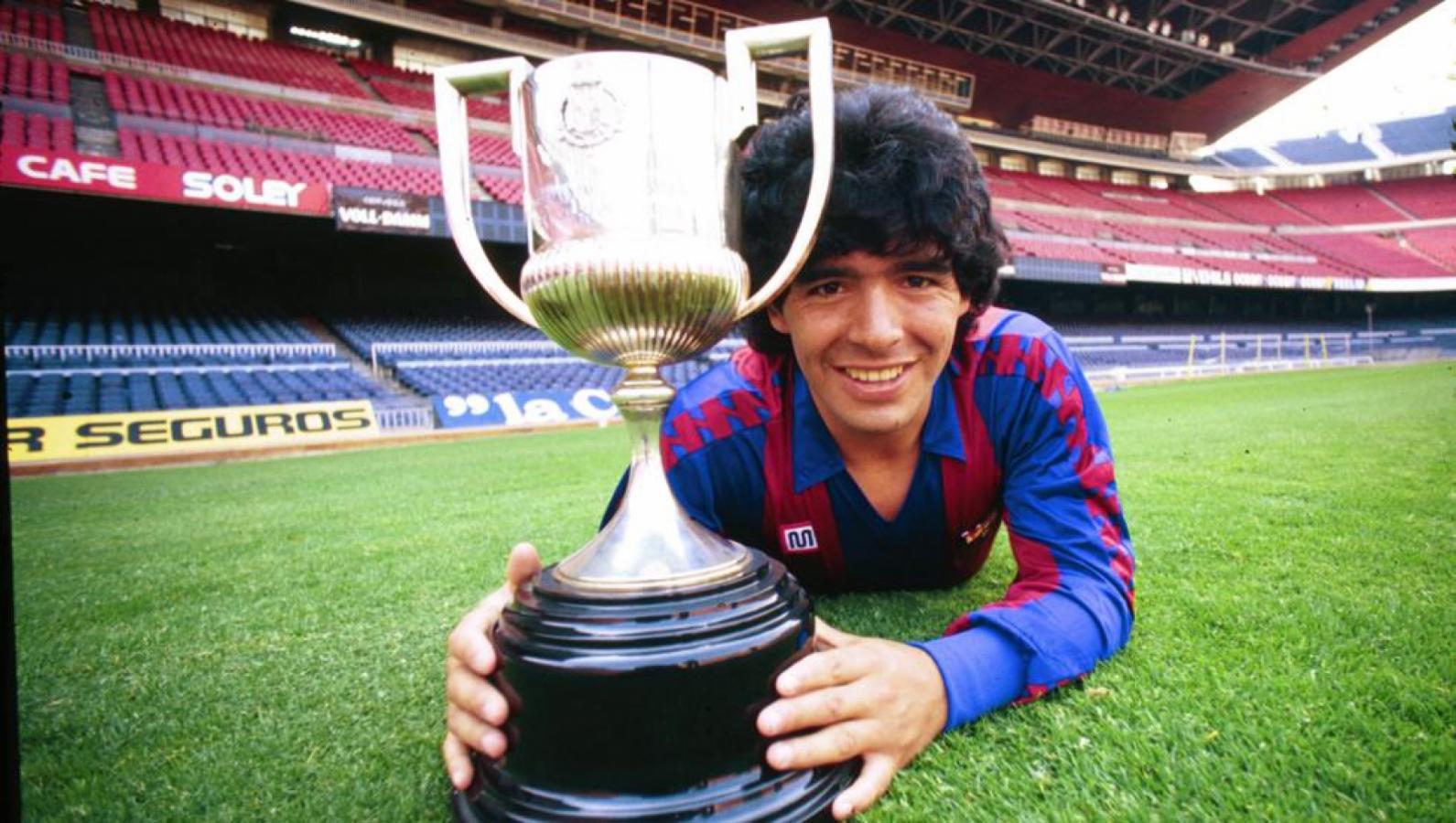 Maradona conquistó la Copa del Rey 1983 luego de superar al Real Madrid.