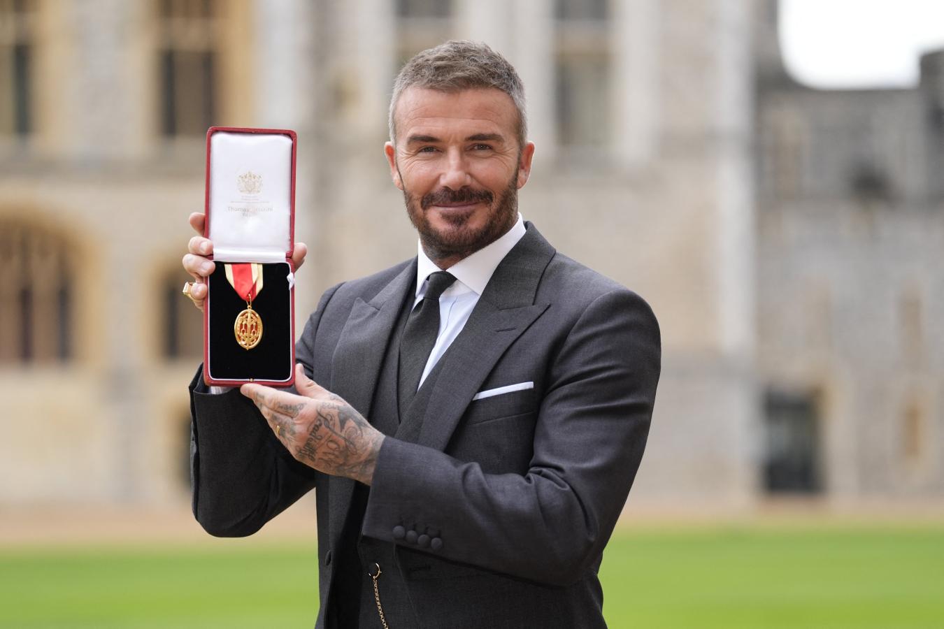 Imagen Beckham fue homenajeado en su país por sus servicios al fútbol y la sociedad.
