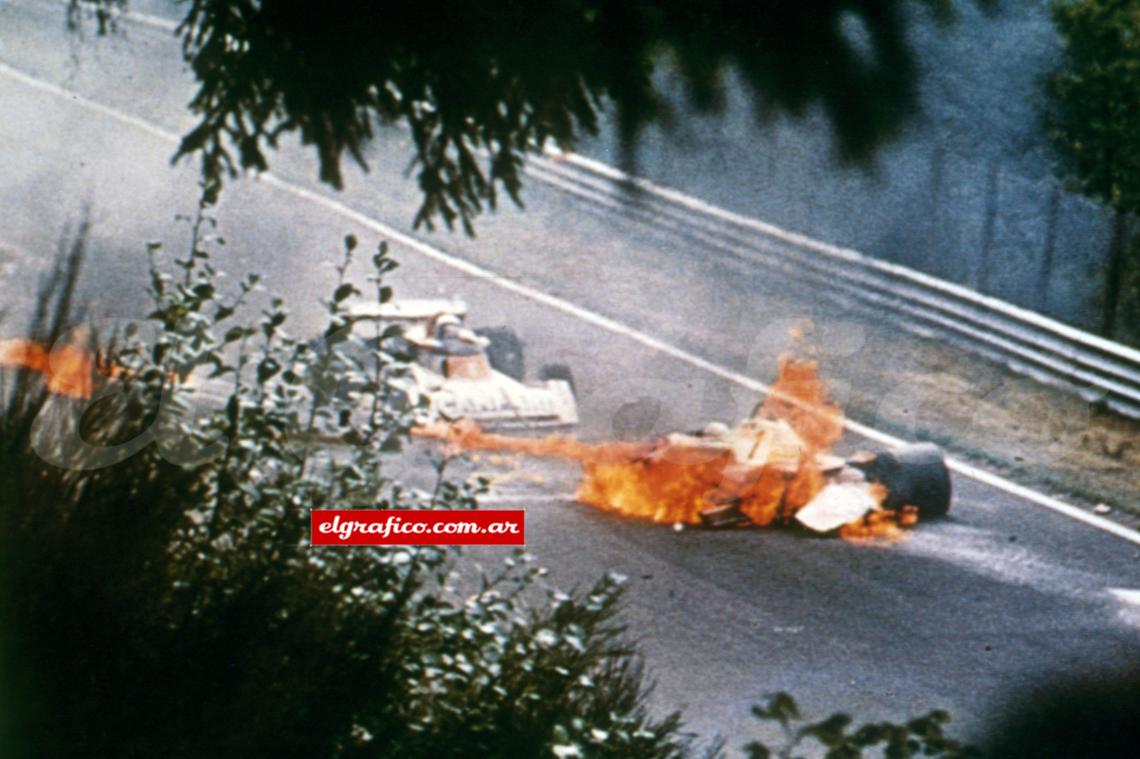 Dicho accidente fue el 1 de agosto de 1976 en el circuito de Nürburgring.