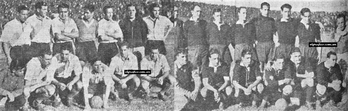 Imagen LOS EQUIPOS. River Plate: López; Vassini y Cuello; Milazzo, Minella y Coloccino; Peucelle, Vaschetto, Ferreyra, Moreno y Pedernera. Independiente: Cuello; Lecea Coletta; Sastre. Corazzo y Martínez; Nattino, De la Mata, Erico, Pisa y Zorrilla.