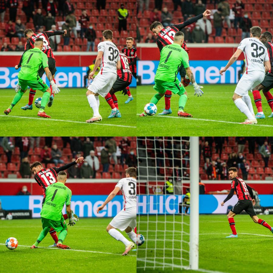 Imagen La secuencia completa del golazo de Lucas Alario en Bayer Leverkusen (@InvictosSomos)