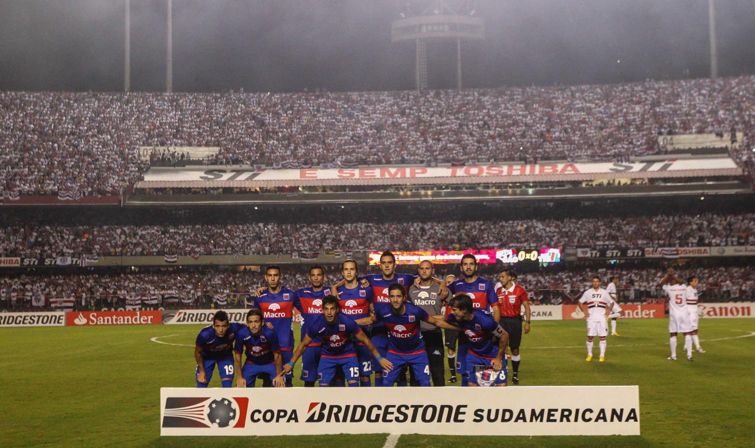 Imagen Los 11 de Tigre en la final de la Copa Sudamericana 2012 (Brazil Photo Press / Brazil Photo Press via AFP)