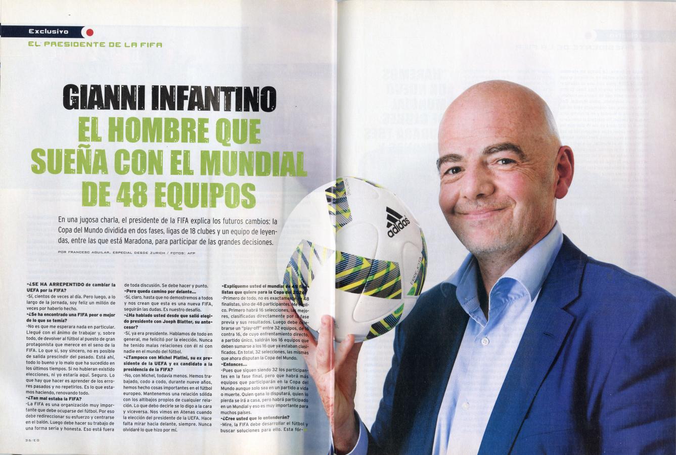 Imagen Entrevista a Infantino en diciembre de 2016 (primera parte)