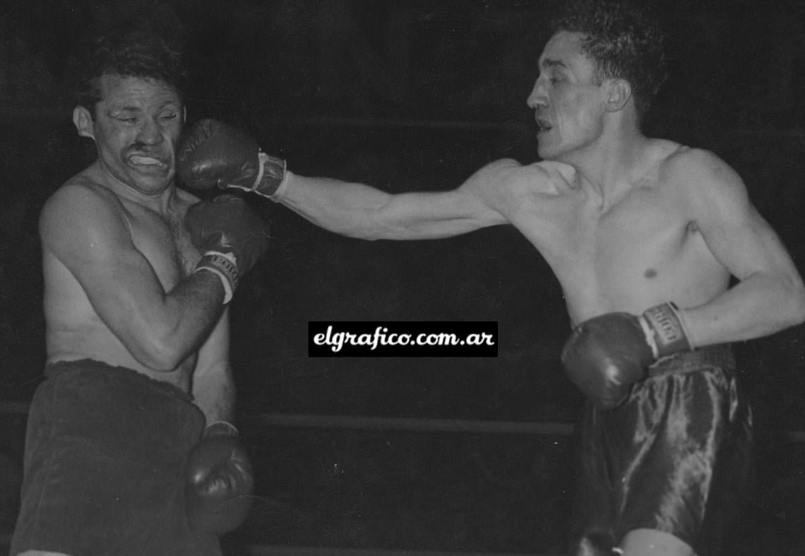 Gatica vs Angel Olivieri. 26-9-51.