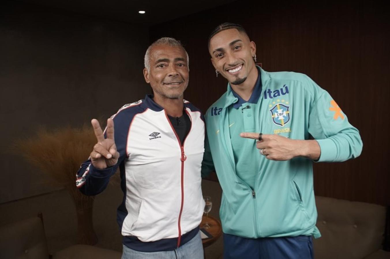 Imagen Romario y la nota con Raphinha que encendió la polémica.