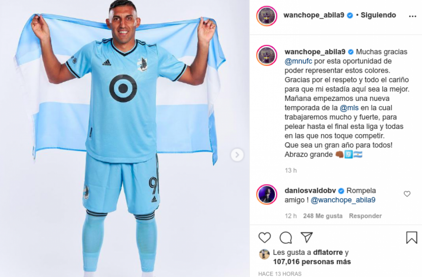 Imagen "Wanchope" Ábila debuta en la MLS