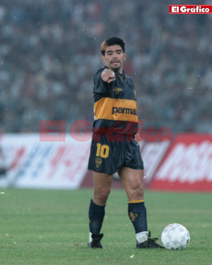 Imagen Una postal de Diego el día de su vuelta a Boca.