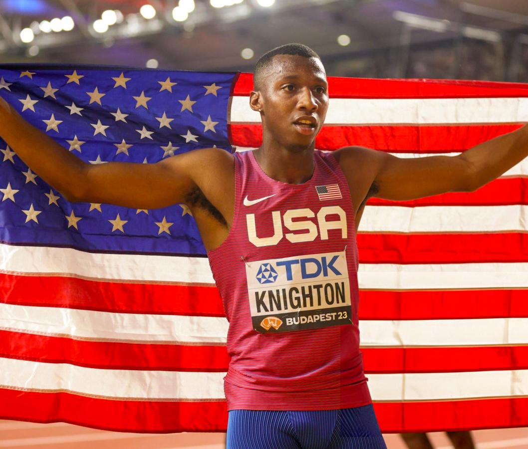 Imagen Erriyon Knightonm, especialista en la prueba de 200 metros, no podrá representar a Estados Unidos.