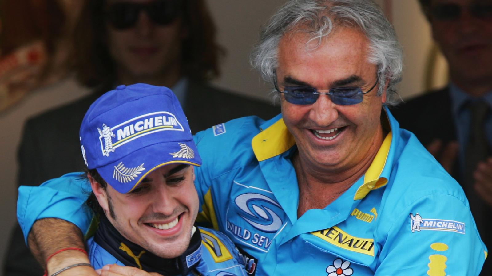 Imagen Fernando Alonso y Flavio Briatore en los buenos tiempos de Renault.