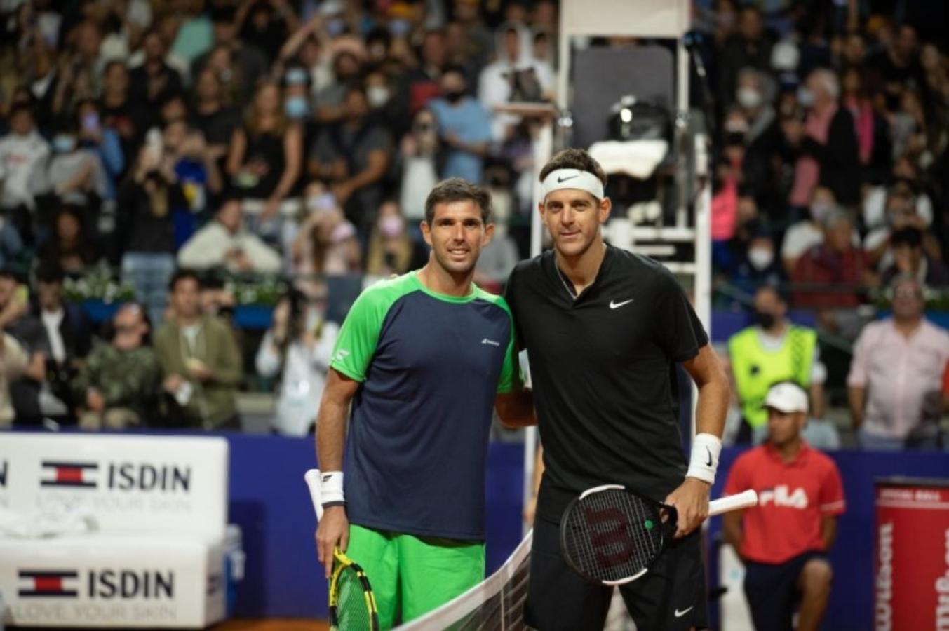 Imagen Ayer héroes de la Davis, hoy rivales: Delbonis le ganó a Del Potro en el Argentina Open (@ArgentinaOpen)