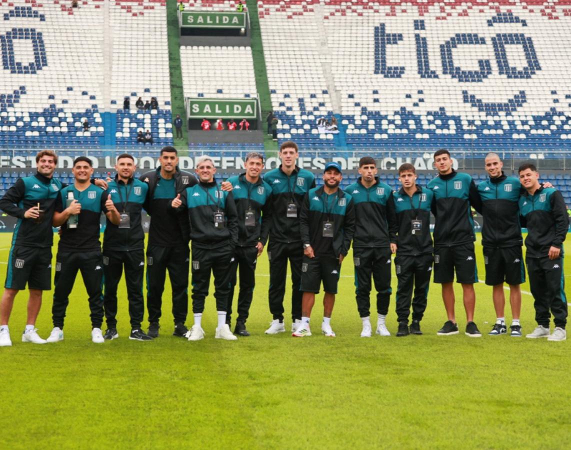 Imagen Salas, uno más de la delegación de Racing en Paraguay. Foto: Racing