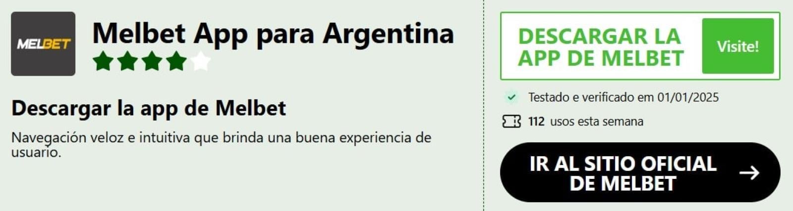 Imagen codigo del bono melbet  para Argentina