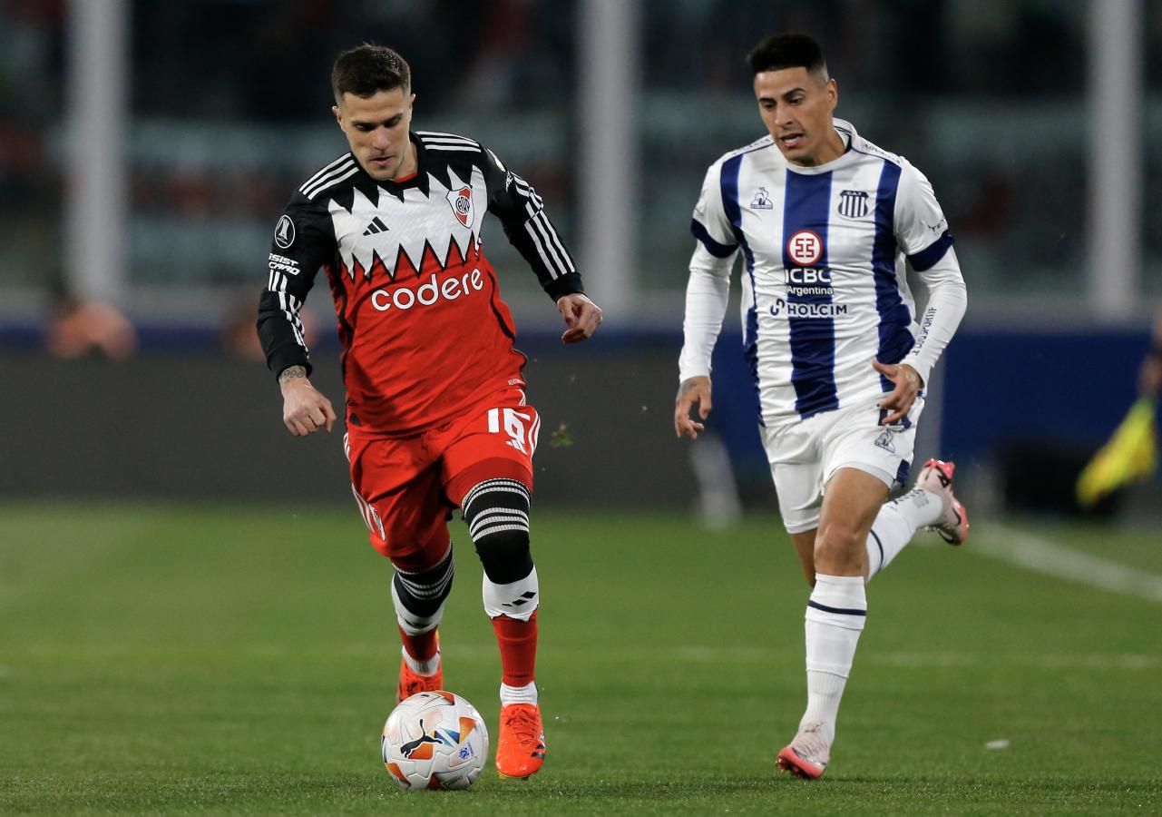 Imagen Bustos fue uno de los puntos más altos de River, junto a Pezzella. Foto: AFP