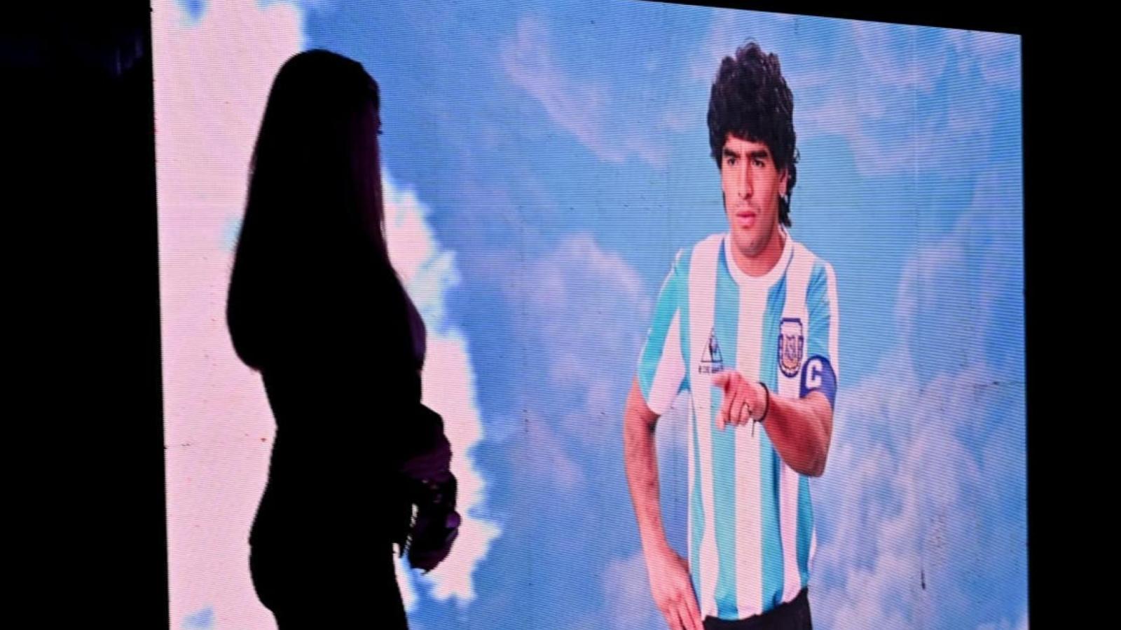 Imagen Diego Maradona, presente en Qatar 2022.