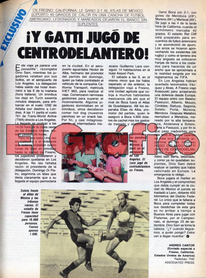 Imagen Crónica de Andrés Cantor en la edición 3389 de El Gráfico