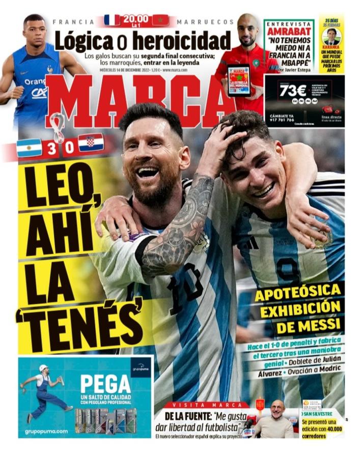 Imagen Marca, de Madrid, y ¿un intento de meterle presión a Messi?