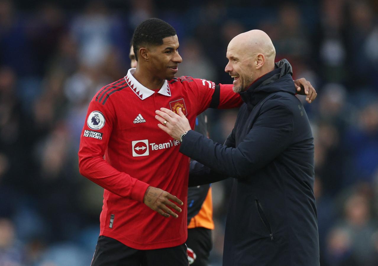 Imagen Ten Hag defendió a Rashford. Sabe que es un jugador importante pese a los continuos actos de indisciplina.