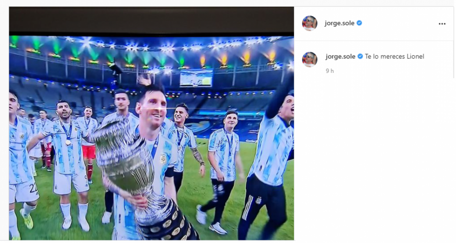 Imagen El mensaje de Jorge Messi