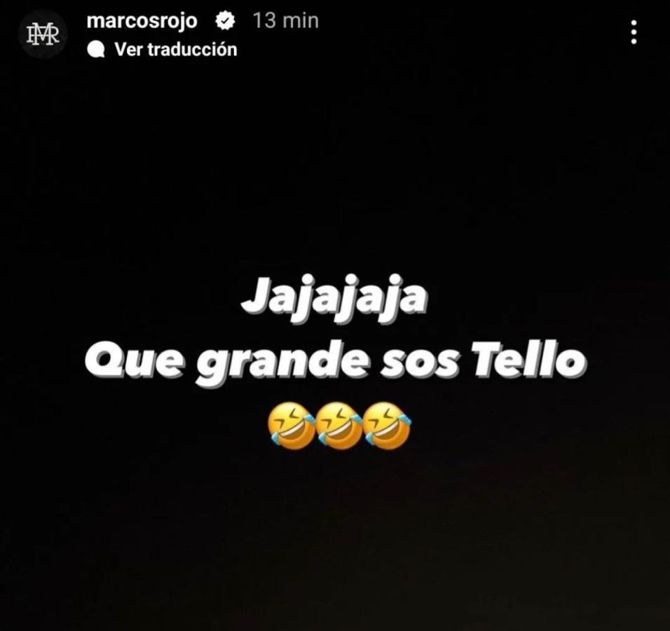 Imagen Así reaccionó Marcos Rojo al arbitraje de Facundo Tello en el Trofeo de Campeones