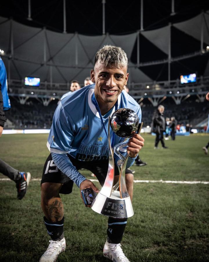 Imagen Con su gol, Uruguay se consagró campeón del Mundial Sub 20 en el Estadio Único de La Plata. Foto: Luciano Rodríguez.