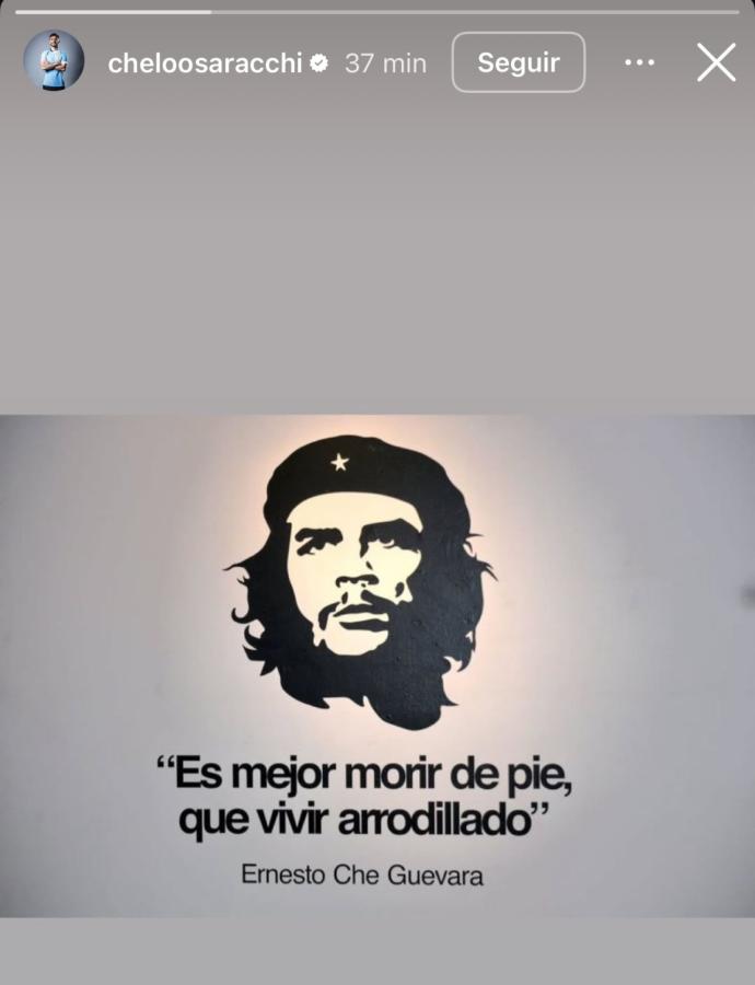Imagen Marcelo Saracchi compartió esta frase en Instagram.