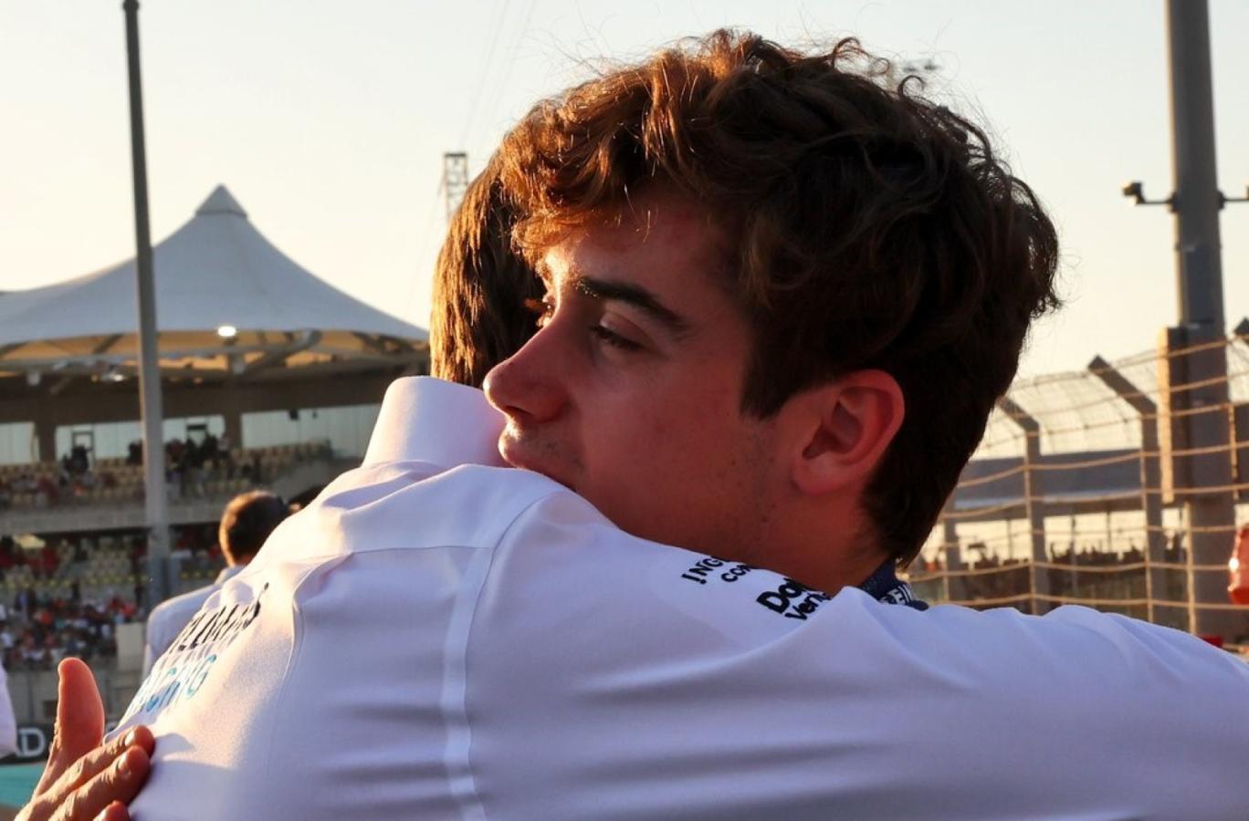 Imagen de Franco Colapinto y sus reminiscencias emotivas en Abu Dhabi