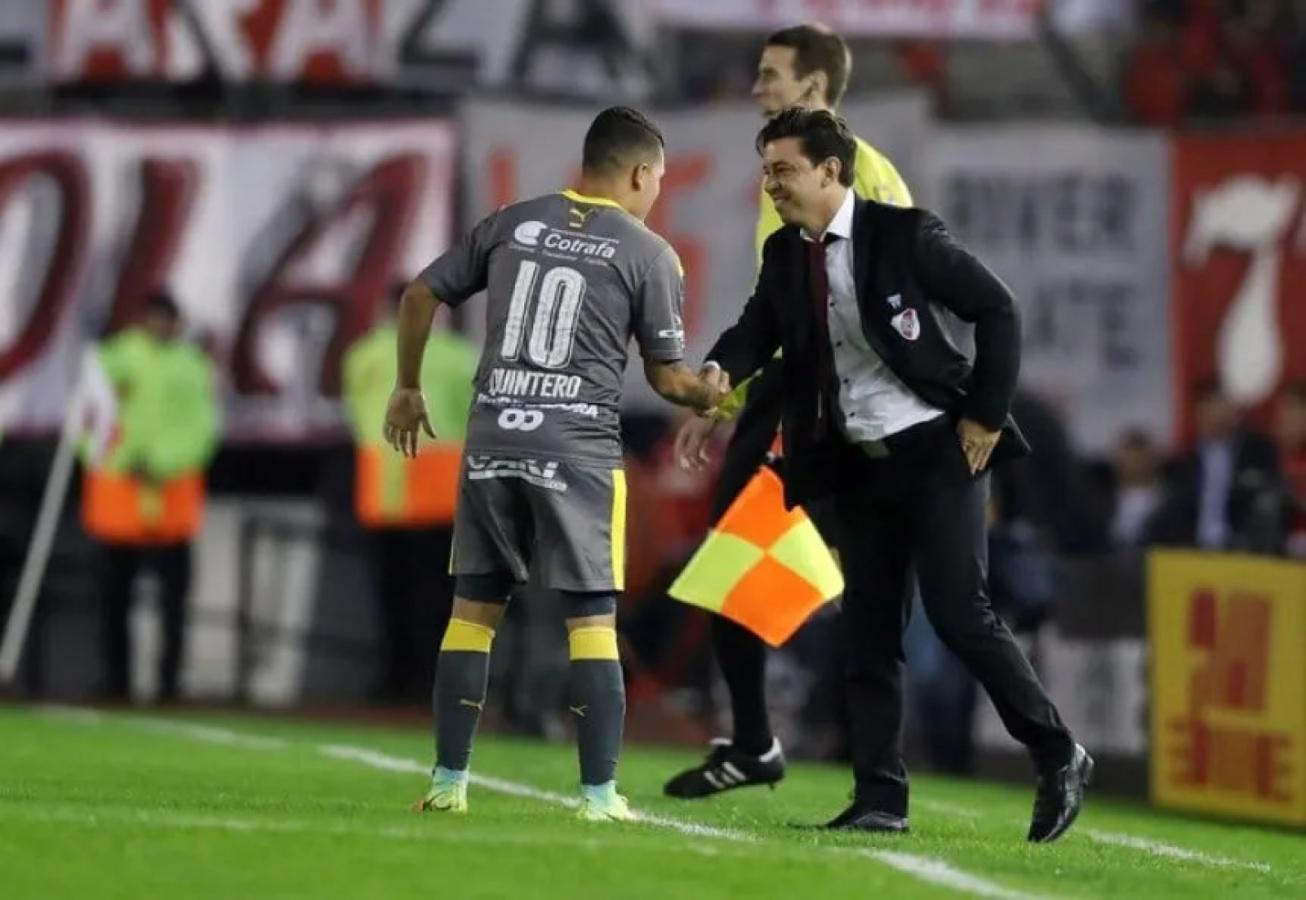 Imagen Juanfer Quintero y Gallardo, antes de juntarse en River, como rivales