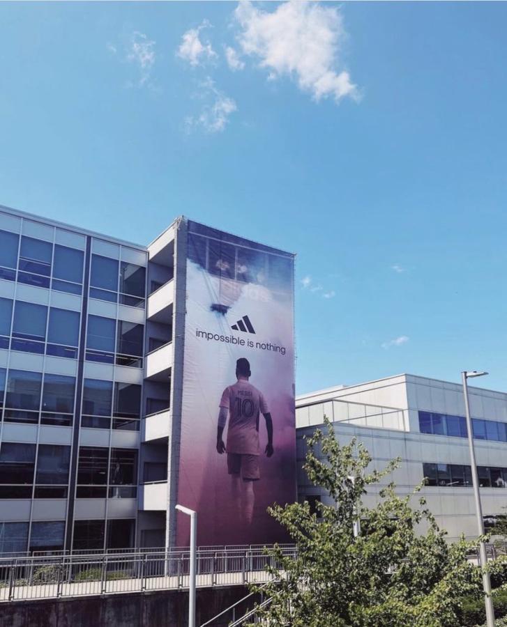 Imagen El rosa de Miami, por encima del verde de Portland, en la sede de Adidas.