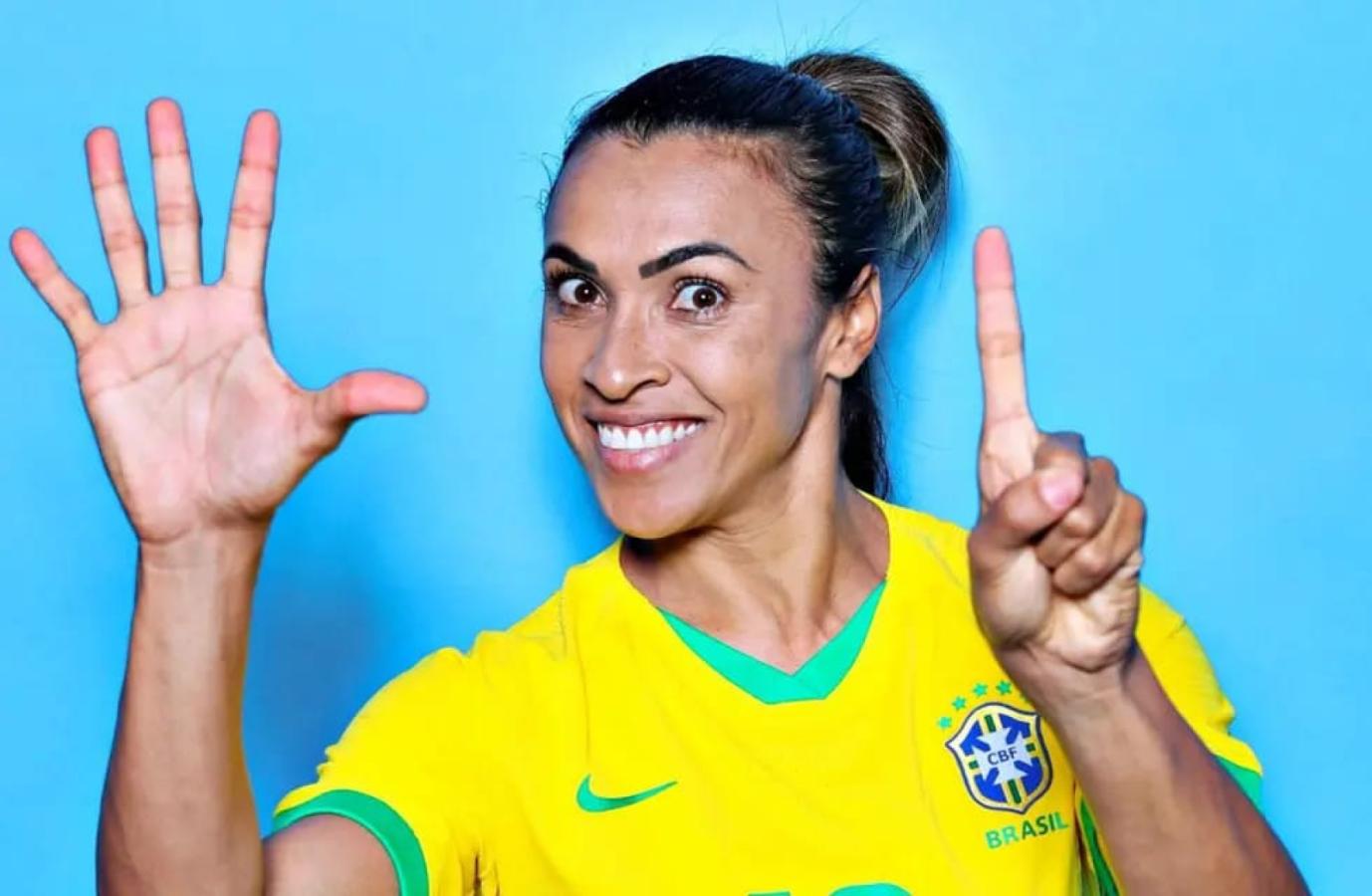 Imagen Histórico: la brasileña Marta jugará su sexto Mundial.