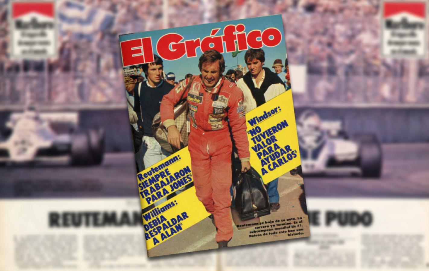 Imagen La tapa de El Gráfico que reflejó la gran frustración de Reutemann.