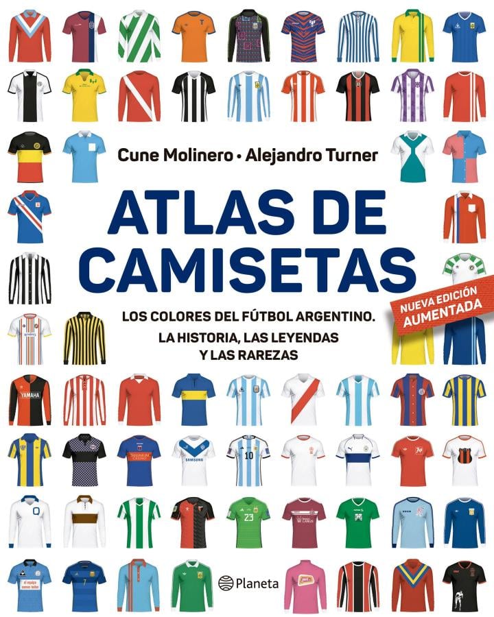 Imagen Atlas de camisetas, los colores del fútbol argentino.