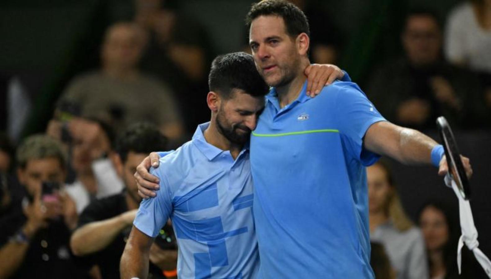 Imagen Djokovic y Del Potro, juntos en la despedida del tandilense