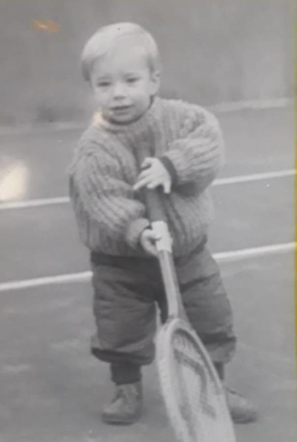 Imagen Horacio Zeballos, raqueta en mano, con menos de dos años.