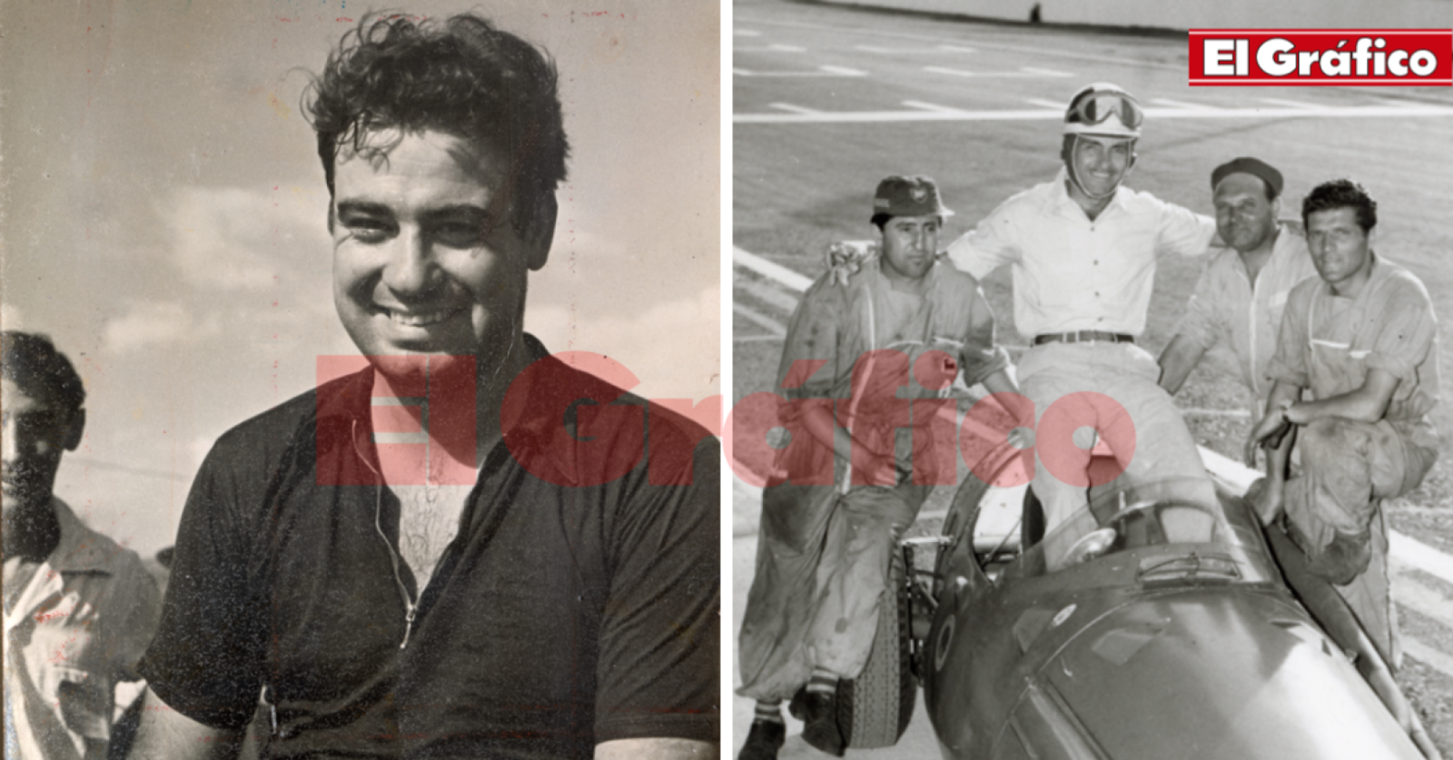 Imagen Onofré Marimón y Carlos Menditéguy, dos pilotos a los que Franco Colapinto superó.