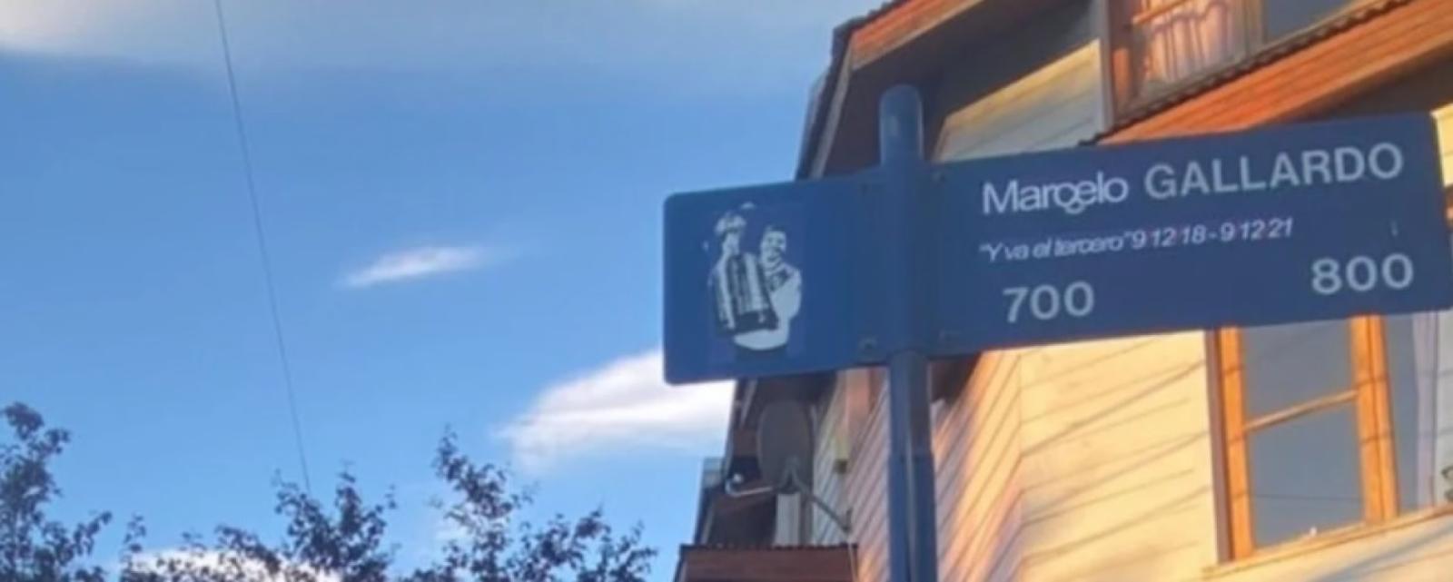 Imagen La calle Marcelo Gallardo en Bariloche